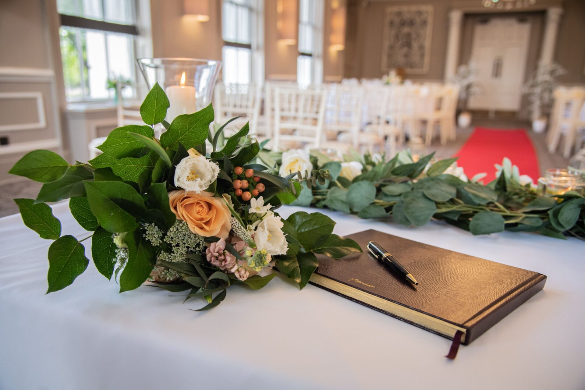 Wedding setup at The Queens Hotel