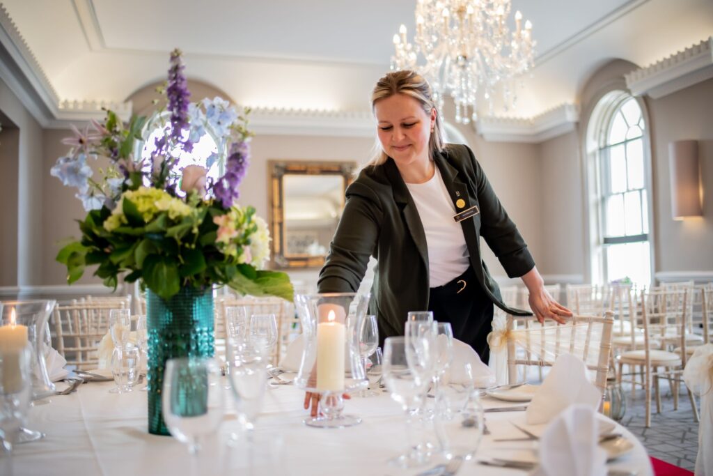 Wedding setup at The Queens Hotel