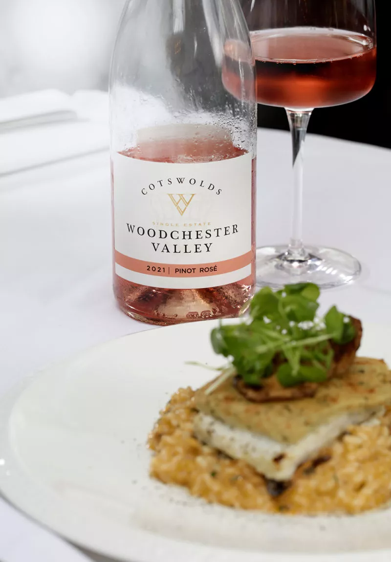 Queens Hotel English wine and dinner