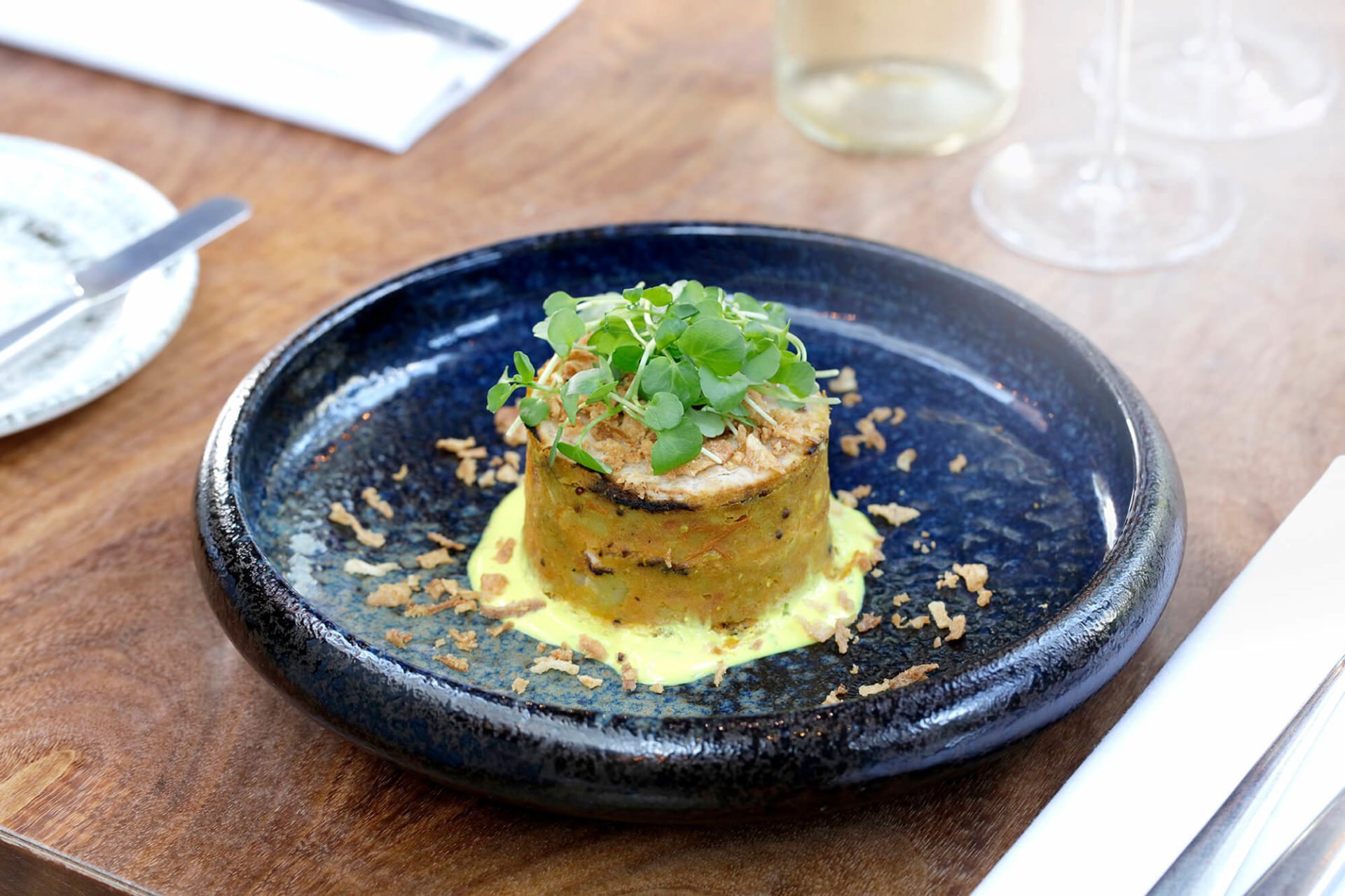 Queens Hotel Salmon cheesecake