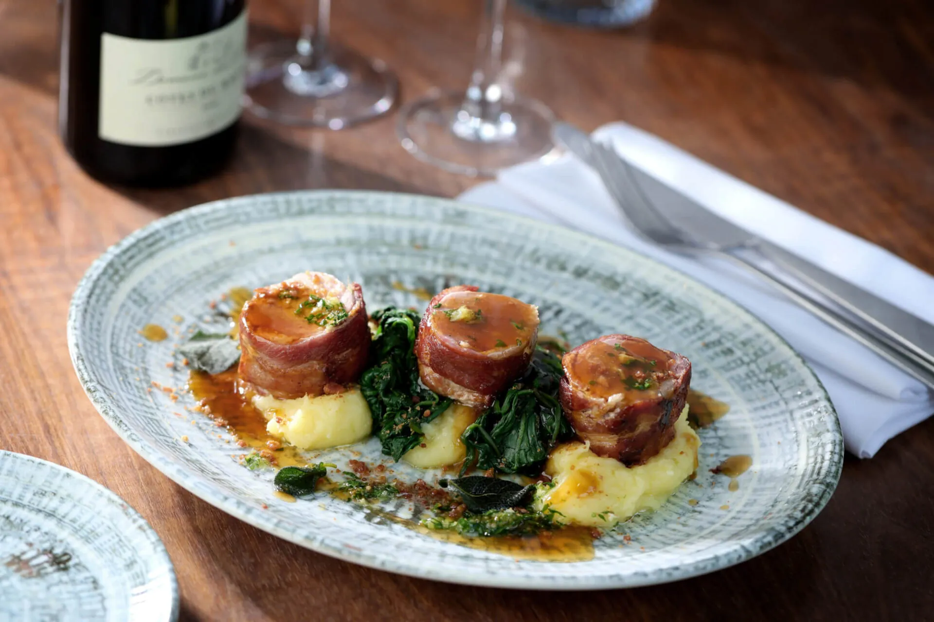 The Queens Hotel fillet of pork