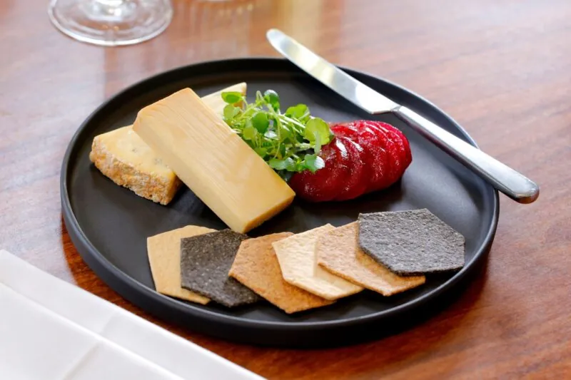 The Queens Hotel Cheltenham Queens blue and smoked cheddar cheese