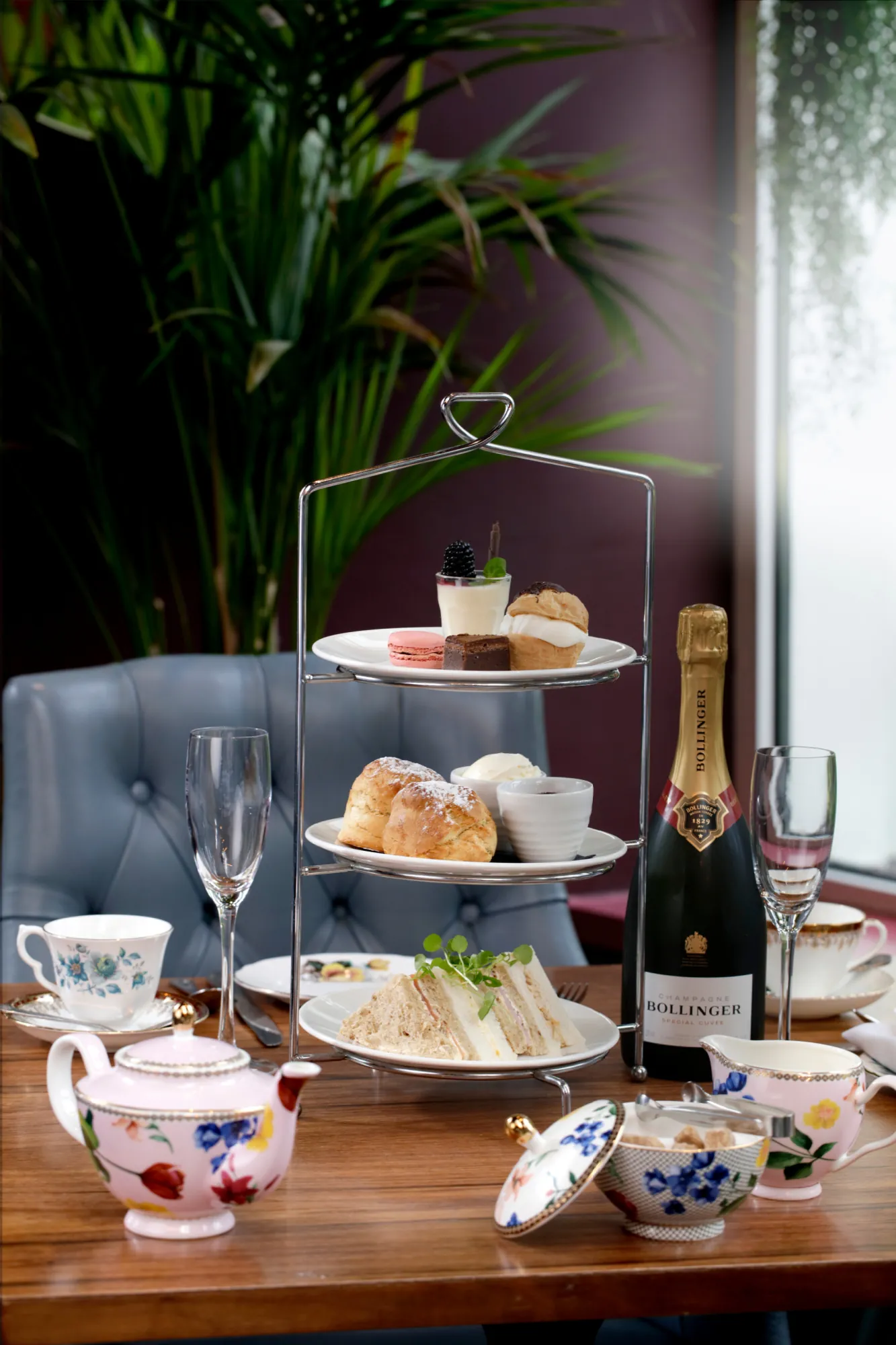 The Queens Hotel Cheltenham Valentine's Champagne afternoon tea