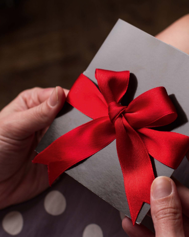 Present gift wrapped festive offers